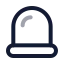 Siren icon with twotone rounded style