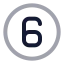 Sixcircle icon with twotone rounded style