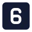 Sixsquare icon with solid standard style