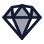 Sketch icon with duotone rounded style