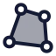 Skew icon with duotone rounded style