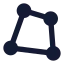 Skew icon with solid sharp style