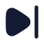 Skipforward icon with solid rounded style