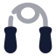 Skippingrope icon with bulk rounded style