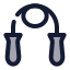 Skippingrope icon with duotone standard style