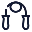 Skippingrope icon with stroke standard style