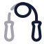 Skippingrope icon with twotone rounded style
