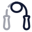 Skippingrope icon with twotone rounded style