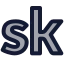 Skool icon with duotone rounded style