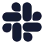 Slack icon with solid standard style