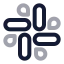 Slack icon with twotone rounded style