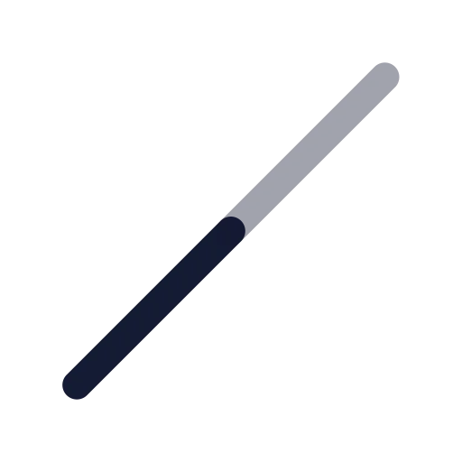 Slash Icon in Twotone Rounded style