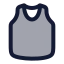 Sleeveless icon with duotone rounded style