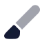 Slice icon with bulk rounded style