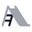 Slide icon with bulk rounded style