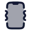 Smartphone icon with duotone rounded style
