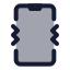 Smartphone icon with duotone standard style