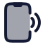 Smartphone icon with duotone rounded style