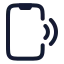 Smartphone icon with stroke rounded style