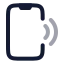 Smartphone icon with twotone rounded style