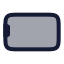 Smartphonelandscape icon with duotone rounded style