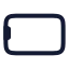 Smartphonelandscape icon with stroke rounded style