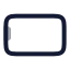 Smartphonelandscape icon with twotone rounded style