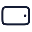 Smartphonelandscape icon with stroke rounded style