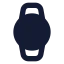 Smartwatch icon with solid standard style