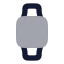 Smartwatch icon with bulk rounded style