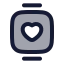 Smartwatch icon with duotone rounded style