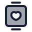 Smartwatch icon with duotone standard style