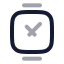 Smartwatch icon with twotone rounded style