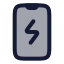 Smartphonecharging icon with duotone rounded style