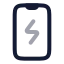 Smartphonecharging icon with twotone rounded style