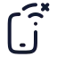 Smartphonelostwifi icon with stroke rounded style