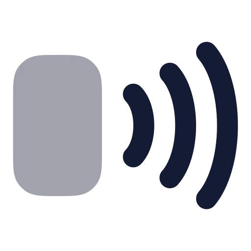 Smartphone Nfc Icon in Bulk Rounded style