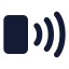 Smartphonenfc icon with solid standard style