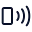 Smartphonenfc icon with stroke standard style