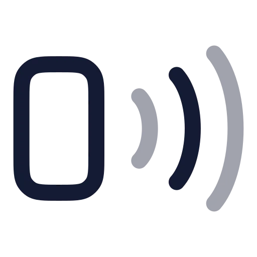 Smartphone Nfc Icon in Twotone Rounded style