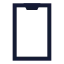 Smartphone icon with stroke sharp style