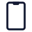 Smartphone icon with stroke standard style