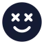Smiledizzy icon with solid standard style
