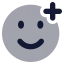 Smileplus icon with bulk rounded style