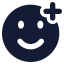 Smileplus icon with solid rounded style