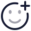 Smileplus icon with twotone rounded style