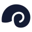 Snail icon with solid standard style
