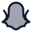 Snapchat icon with duotone standard style