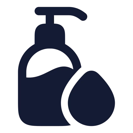 Soap Dispenser Droplet Icon in Solid Rounded style