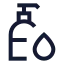 Soapdispenserdroplet icon with stroke sharp style
